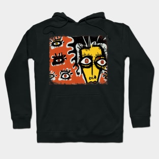 Weird Crazy Eyes Street Art Hoodie